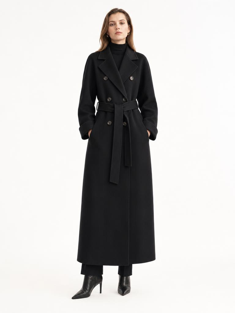 The Monsoon Maxi Coat in Black